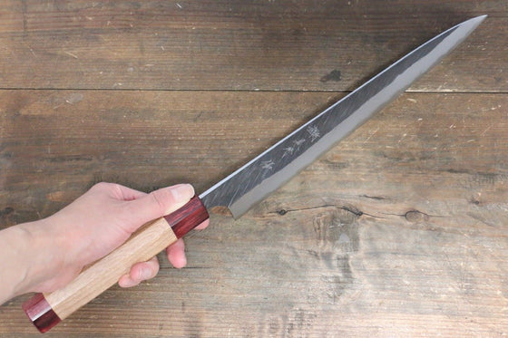 Yu Kurosaki Fujin Blue Super Hammered Sujihiki 270mm American Cherry Handle - Japanny - Best Japanese Knife