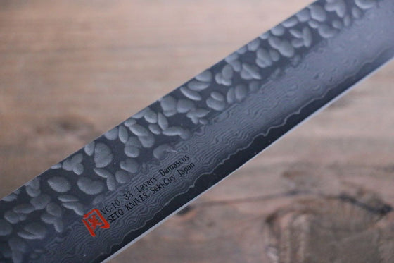Iseya VG10 33 Layer Damascus Japanese Santoku & Sushi Knife 210mm Set - Japanny - Best Japanese Knife