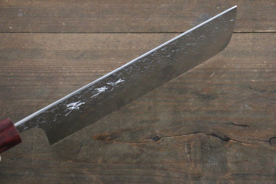 Yu Kurosaki Shizuku R2/SG2 Hammered Nakiri Japanese Chef Knife 180mm - Japanny - Best Japanese Knife