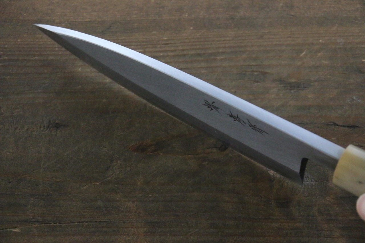 Sakai Takayuki [Left Handed] Kasumitogi White Steel Deba Japanese Knife - Japanny - Best Japanese Knife