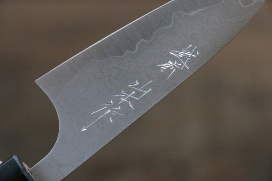 Nao Yamamoto VG10 Damascus Petty-Utility 150mm Yew Tree Handle - Japanny - Best Japanese Knife