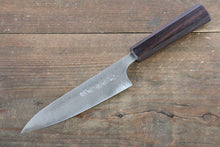  Nao Yamamoto VG10 Damascus Petty-Utility 130mm Shitan Handle - Japanny - Best Japanese Knife
