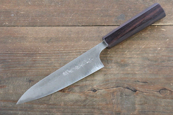 Nao Yamamoto VG10 Damascus Petty-Utility Japanese Knife 130mm Shitan Handle - Japanny - Best Japanese Knife