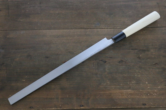Sakai Takayuki [Left Handed] Kasumitogi White Steel Takohiki Magnolia Handle - Japanny - Best Japanese Knife