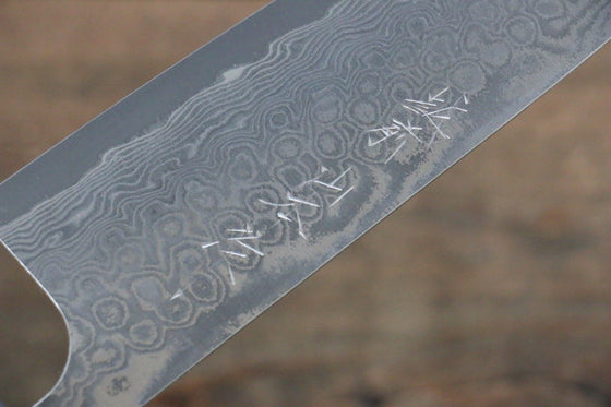 Nao Yamamoto SG2 Damascus Santoku 170mm Shitan Handle - Japanny - Best Japanese Knife