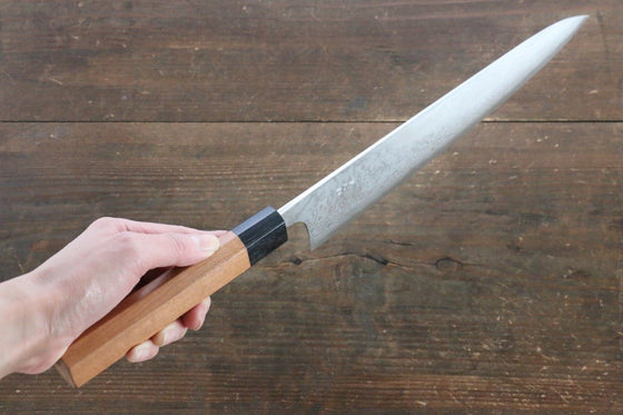 Nao Yamamoto VG10 Damascus Sujihiki 270mm Yew Tree Handle - Japanny - Best Japanese Knife