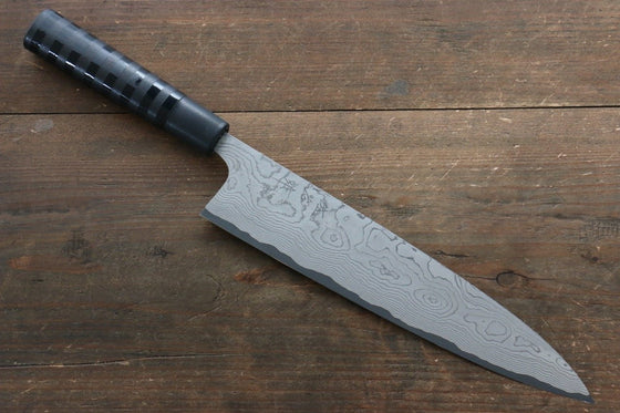 Takeshi Saji VG10 Damascus Gyuto  240mm Cashew paint (Black) Handle - Japanny - Best Japanese Knife