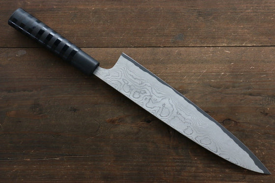 Takeshi Saji VG10 Damascus Gyuto  240mm Cashew paint (Black) Handle - Japanny - Best Japanese Knife