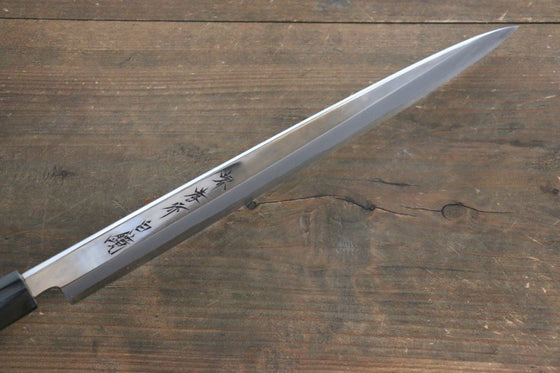 Sakai Takayuki White Steel No.2 Mirrored Finish Yanagiba - Japanny - Best Japanese Knife