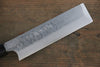 Hideo Kitaoka White Steel No.2 Damascus Kakugata Usuba 165mm Shitan Handle - Japanny - Best Japanese Knife