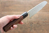 Nao Yamamoto VG10 Damascus Santoku 170mm Shitan Handle - Japanny - Best Japanese Knife