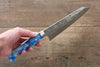 Yu Kurosaki Juhyo SPG2 Hammered Santoku 165mm Acrylic Handle - Japanny - Best Japanese Knife