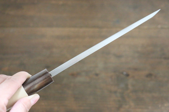 Sakai Takayuki Kasumitogi White Steel Gojyunotou engraving Deba - Japanny - Best Japanese Knife