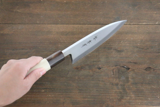 Sakai Takayuki Kasumitogi White Steel Yagasuri engraving Deba Japanese Knife - Japanny - Best Japanese Knife