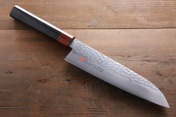 Iseya VG10 33 Layer Damascus Japanese Petty 80mm, Petty 150mm, Santoku, Small Santoku Gyuto 210mm & Sushi Chef Knife 210mm Set - Japanny - Best Japanese Knife