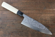  Sakai Takayuki Kasumitogi White Steel Ittouryumon engraving Deba - Japanny - Best Japanese Knife