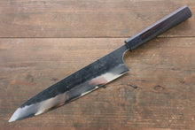  [Left Handed] Seisuke Blue Steel No.2 Hammered Kurouchi Gyuto 240mm with Shitan Handle - Japanny - Best Japanese Knife