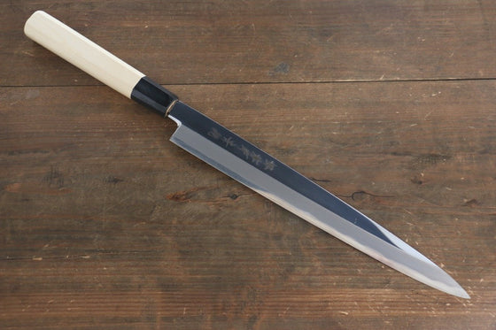 Sakai Takayuki Blue Steel No.2 Mirrored Finish Yanagiba - Japanny - Best Japanese Knife