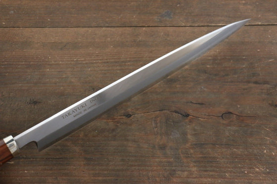 Sakai Takayuki INOX Molybdenum Yanagiba  Desert Ironwood(Sugihara model) Handle - Japanny - Best Japanese Knife