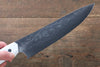Takeshi Saji Coreless Mirrored Finish Gyuto  180mm Nomura White Stone Handle - Japanny - Best Japanese Knife