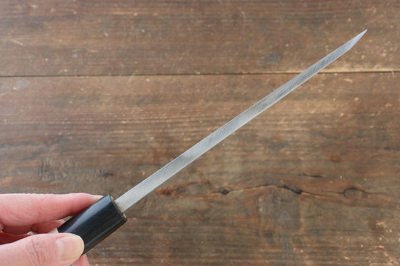Sakai Takayuki Kasumitogi White Steel Seigaiha engraving Deba - Japanny - Best Japanese Knife