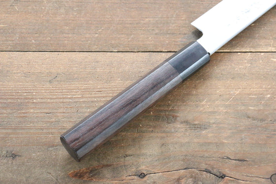 [Left Handed] Hideo Kitaoka White Steel No.2 Damascus Yanagiba Japanese Chef Knife 210mm - Japanny - Best Japanese Knife