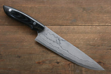  Kazuo Nomura White Steel No.2 Damascus Gyuto 180mm with Micarta Handle - Japanny - Best Japanese Knife