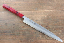  Sakai Takayuki Nanairo INOX Molybdenum Yanagiba 270mm ABS resin(Red tortoiseshell) Handle - Japanny - Best Japanese Knife