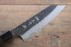 Yu Kurosaki Fujin Blue Super Hammered Bunka Japanese Knife 165mm Shitan Handle - Japanny - Best Japanese Knife