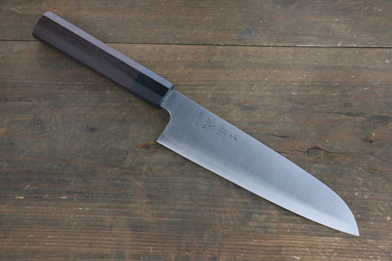 Sukenari HAP40 3 Layer Santoku Japanese Knife 185mm Shitan Handle - Japanny - Best Japanese Knife