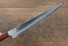 Sakai Takayuki VG10 33 Layer Damascus Sujihiki  240mm Live oak Lacquered (Seiren) Handle - Japanny - Best Japanese Knife
