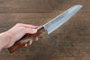 Sakai Takayuki VG10 33 Layer Damascus Santoku 170mm Live oak Lacquered (Seiren) Handle - Japanny - Best Japanese Knife