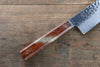 Sakai Takayuki VG10 33 Layer Damascus Santoku Japanese Knife 170mm Live oak Lacquered (Seiren) Handle - Japanny - Best Japanese Knife