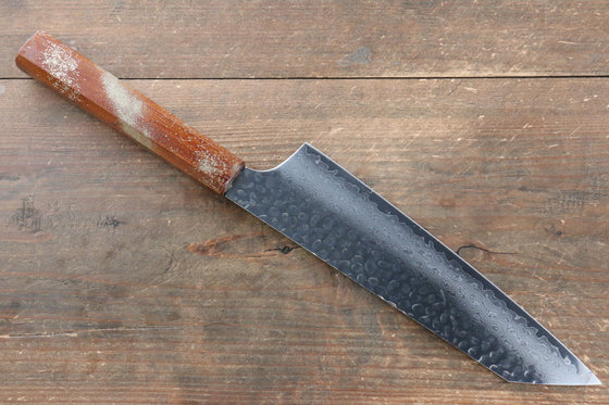 Sakai Takayuki VG10 33 Layer Damascus Kengata Gyuto 190mm Live oak Lacquered (Seiren) Handle - Japanny - Best Japanese Knife