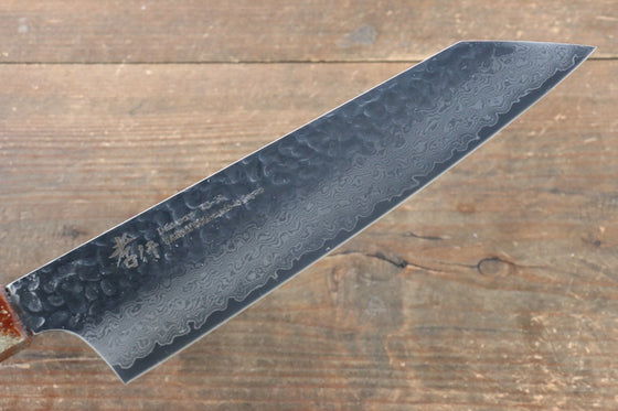 Sakai Takayuki VG10 33 Layer Damascus Kengata Gyuto 190mm Live oak Lacquered (Seiren) Handle - Japanny - Best Japanese Knife