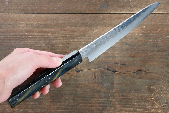 Sakai Takayuki VG10 33 Layer Damascus Petty-Utility 150mm Live oak Lacquered (Saiu) Handle - Japanny - Best Japanese Knife