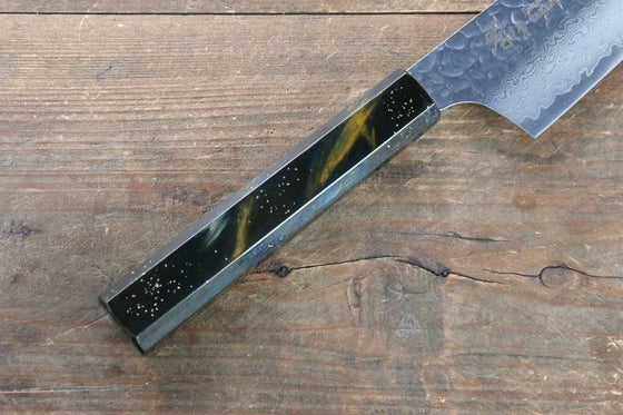 Sakai Takayuki VG10 33 Layer Damascus Kengata Gyuto 190mm Live oak Lacquered (Saiu) Handle - Japanny - Best Japanese Knife