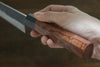 Yoshimi Kato Blue Super Clad Kurouchi Sujihiki Japanese Chef Knife 270mm Honduras Handle - Japanny - Best Japanese Knife