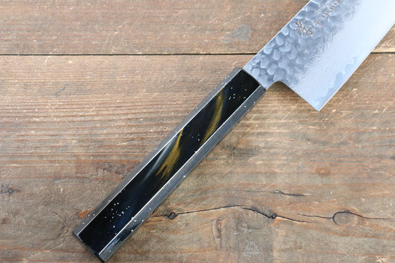 Sakai Takayuki VG10 33 Layer Damascus Gyuto 240mm Live oak Lacquered (Saiu) Handle - Japanny - Best Japanese Knife