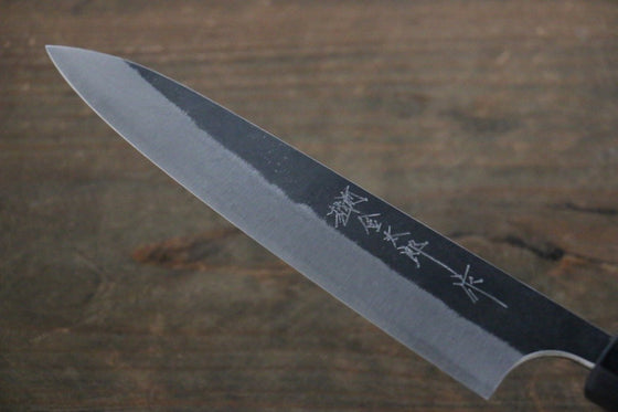 Yoshimi Kato Blue Super Clad Kurouchi Petty-Utility Japanese Chef Knife 150mm Honduras Handle - Japanny - Best Japanese Knife