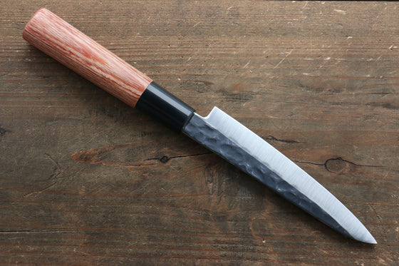 Kanetsune DSR-1K6 Hammered Petty-Utility  120mm Red Pakka wood Handle - Japanny - Best Japanese Knife