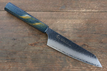  Sakai Takayuki VG10 33 Layer Damascus Kengata Santoku 160mm Live oak Lacquered (Saiseki) Handle - Japanny - Best Japanese Knife