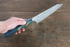 Sakai Takayuki VG10 33 Layer Damascus Kengata Santoku 160mm Live oak Lacquered (Saiseki) Handle - Japanny - Best Japanese Knife