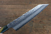 Sakai Takayuki VG10 33 Layer Damascus Kengata Gyuto  190mm Live oak Lacquered (Saiseki) Handle - Japanny - Best Japanese Knife