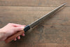 Kanetsune DSR-1K6 Hammered Sujihiki 210mm Red Pakka wood Handle - Japanny - Best Japanese Knife