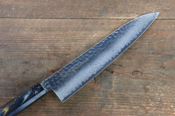Sakai Takayuki VG10 33 Layer Damascus Gyuto 240mm Live oak Lacquered (Saiseki) Handle - Japanny - Best Japanese Knife