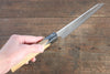 Sakai Takayuki VG10 33 Layer Damascus Kengata Santoku Japanese Knife 160mm Live oak Lacquered (Kokushin) Handle - Japanny - Best Japanese Knife