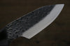 Takeshi Saji Blue Super Hunter Knife Japanese Knife 85mm Black Micarta Handle - Japanny - Best Japanese Knife