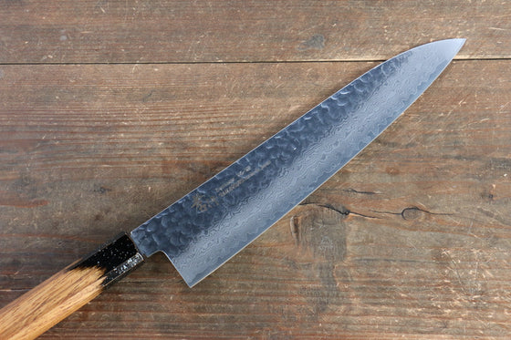 Sakai Takayuki VG10 33 Layer Damascus Gyuto  240mm Live oak Lacquered (Kokushin) Handle - Japanny - Best Japanese Knife