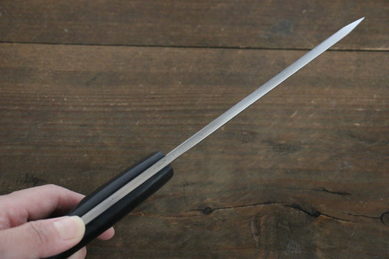 Takeshi Saji Blue Super Hunter Knife  110mm Black Micarta Handle - Japanny - Best Japanese Knife